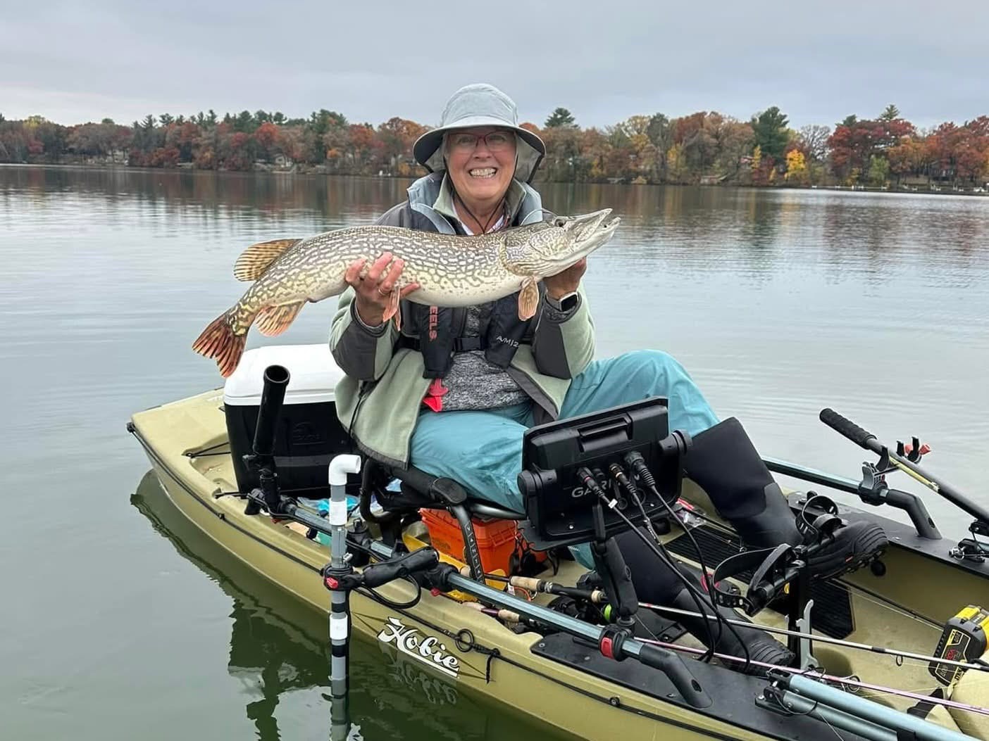 Kayak Fishing Bloomer, WI