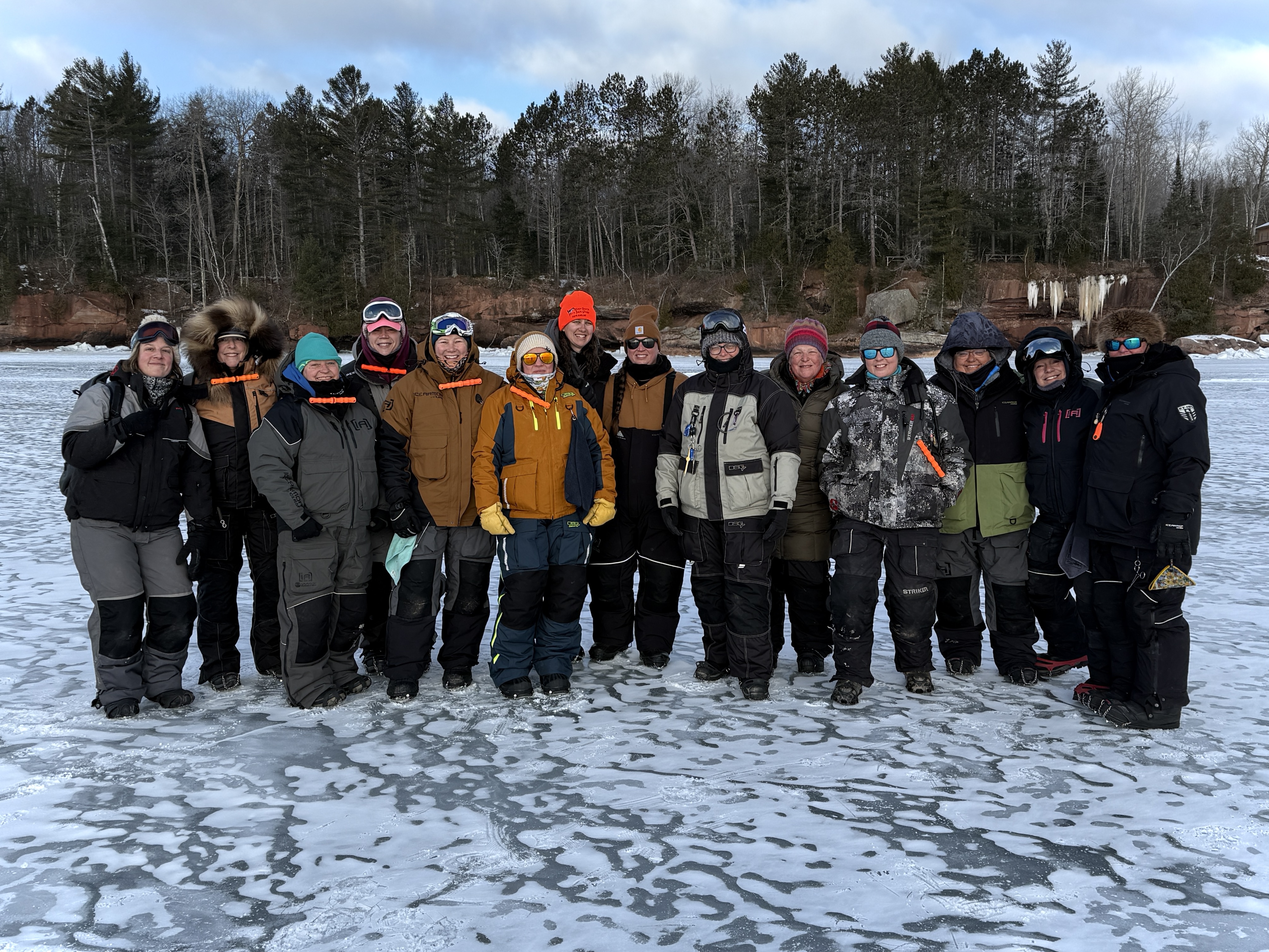 Ice Fish Lake Superior